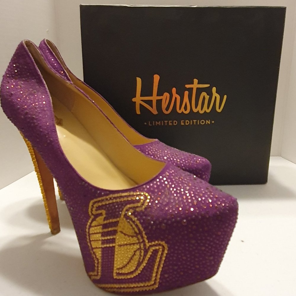 HERSTAR™  Size 12 - L.A. Lakers Limited Edition Pumps